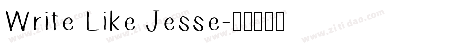 Write Like Jesse字体转换